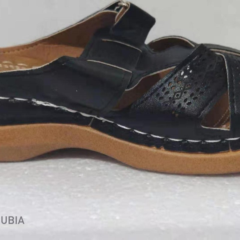 Кросс-бодрствование 2019, новые европейские и американские ретро сандалии на танкетке для женщин, легкие, большие размеры, удобные тапочки