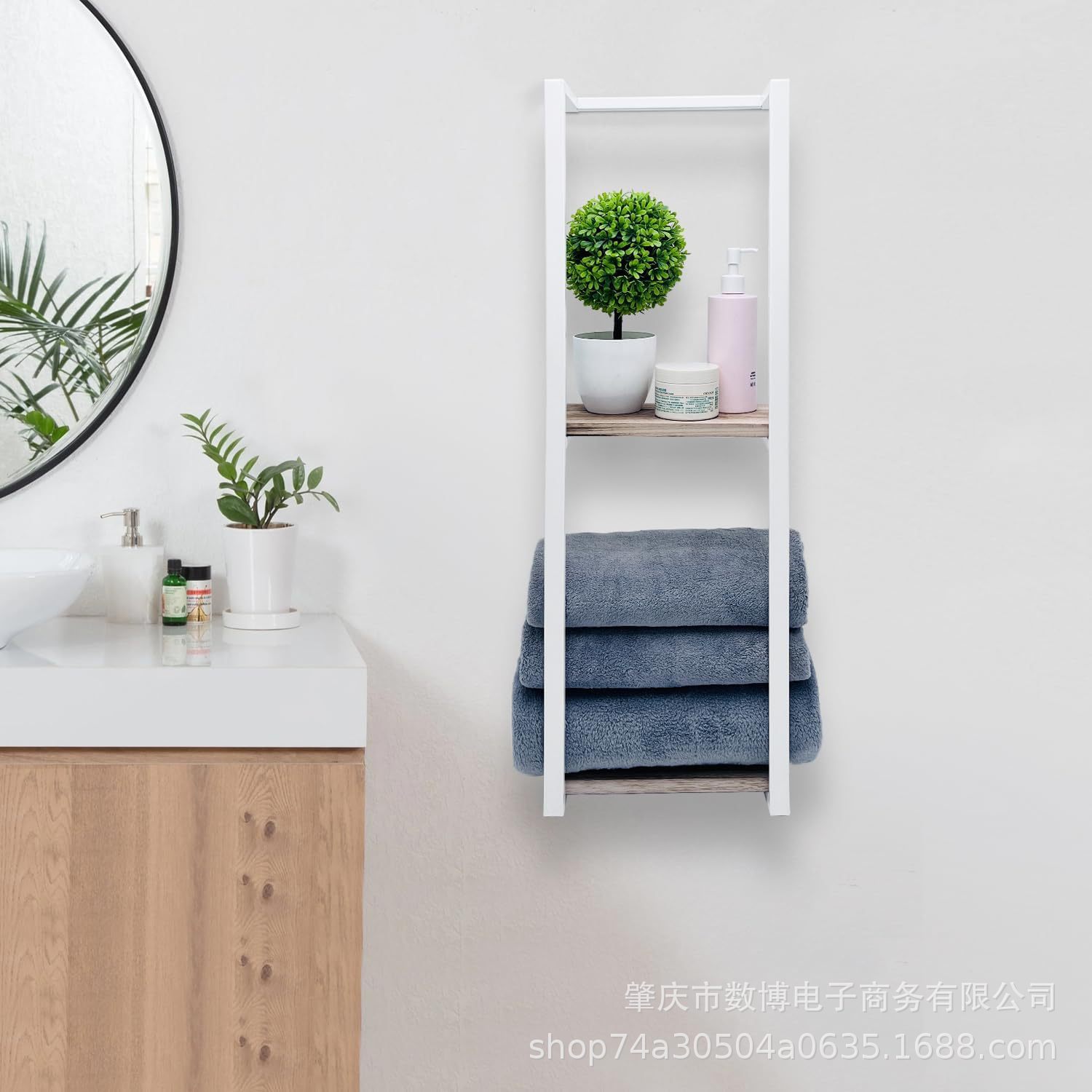 Selected Supply Cross-Border Bathroom Multi-Functional Items Decorative Rack Wall-Mounted Bathroom Towel Rack Iron Towel Rack