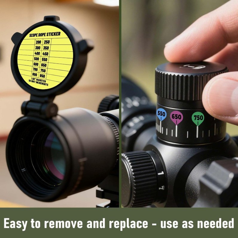 Independent Station New Rifle Scope Turret Sticker Sheets Rifle Scope Turret Sticker