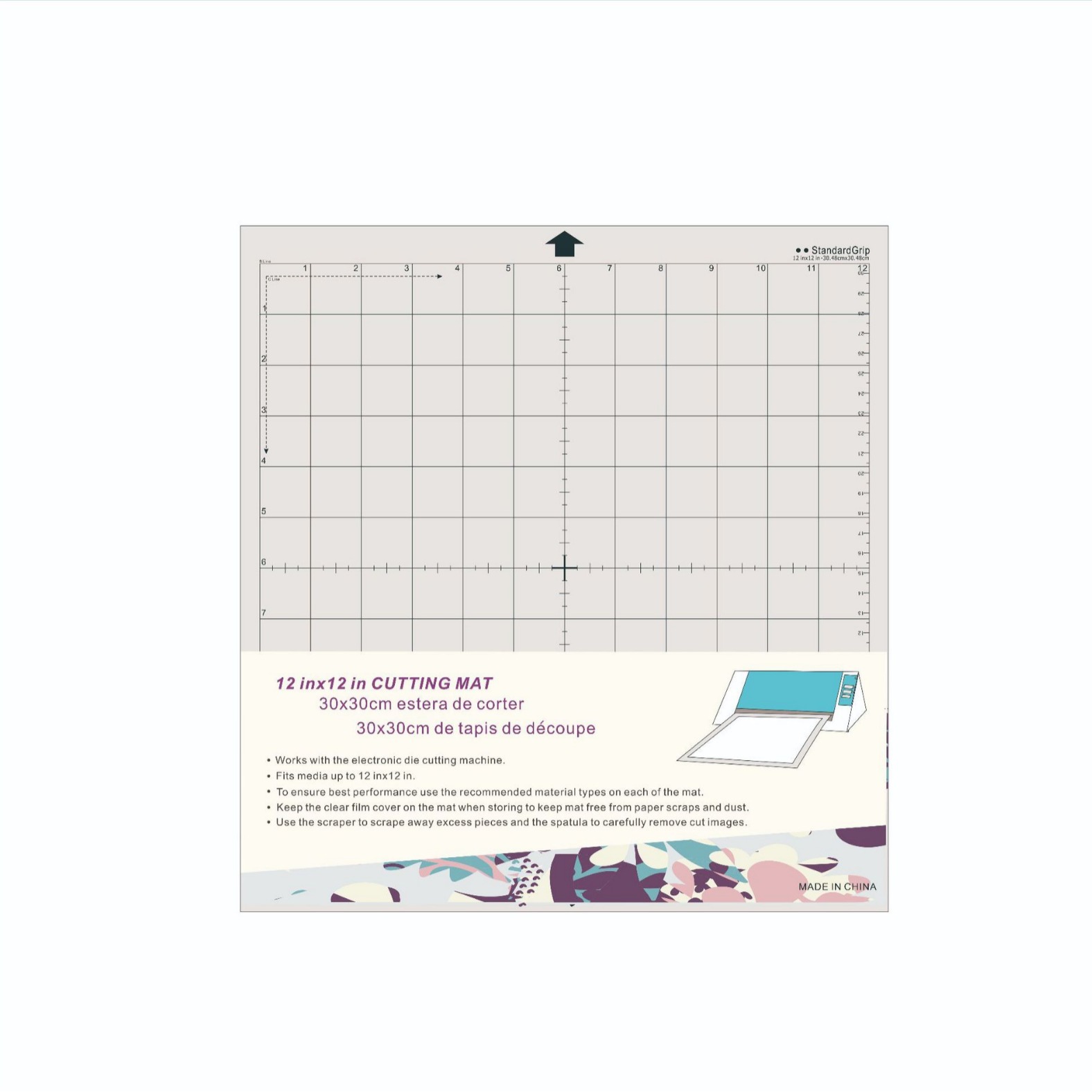 Кросс-бордерный новый подложка для гравировки, липкая ПВХ подложка, специальная подложка для резки 12*12