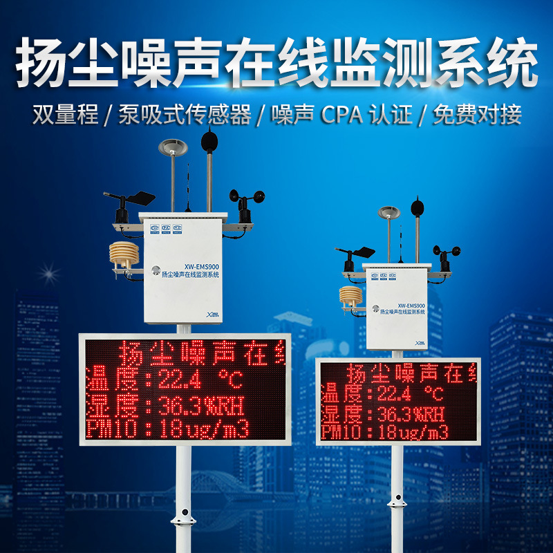 Система онлайн мониторинга пыли и шума Экологический мониторинг Монитор качества окружающей среды Система мониторинга пыли