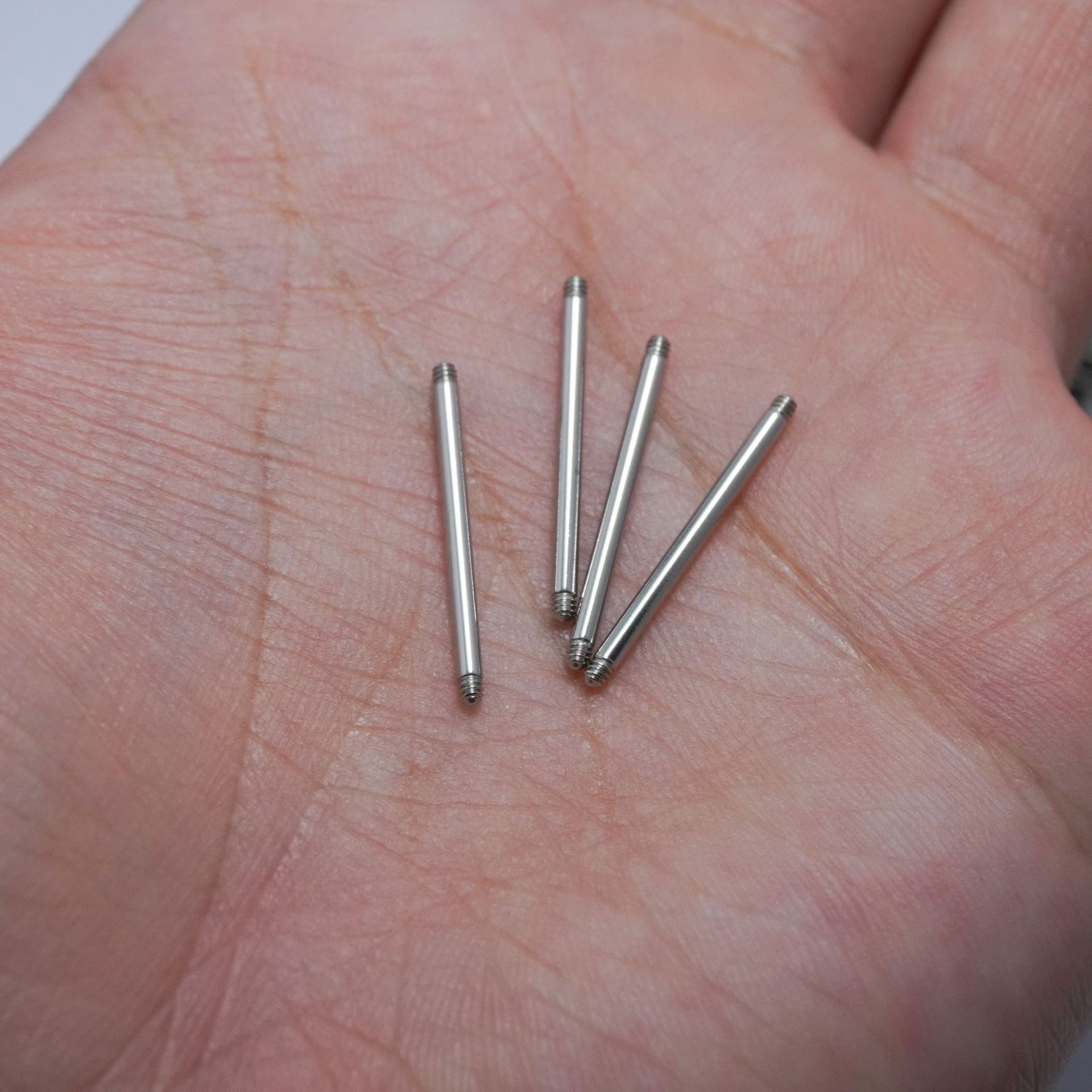 Piercing Jewelry External Threaded Straight Rod Screw Ear Bone Nail Rod Cross-Border Seller Source Factory Goods in Stock Direct Delivery