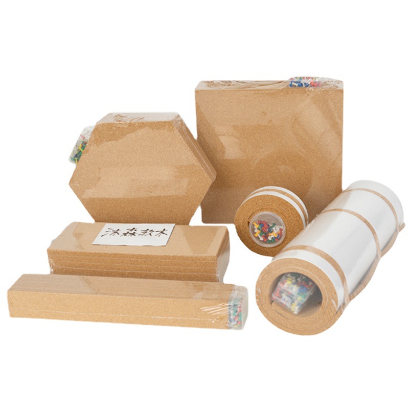 Processing custom cork board square message board can be customized size rubber cork message board can be tied with I-nails