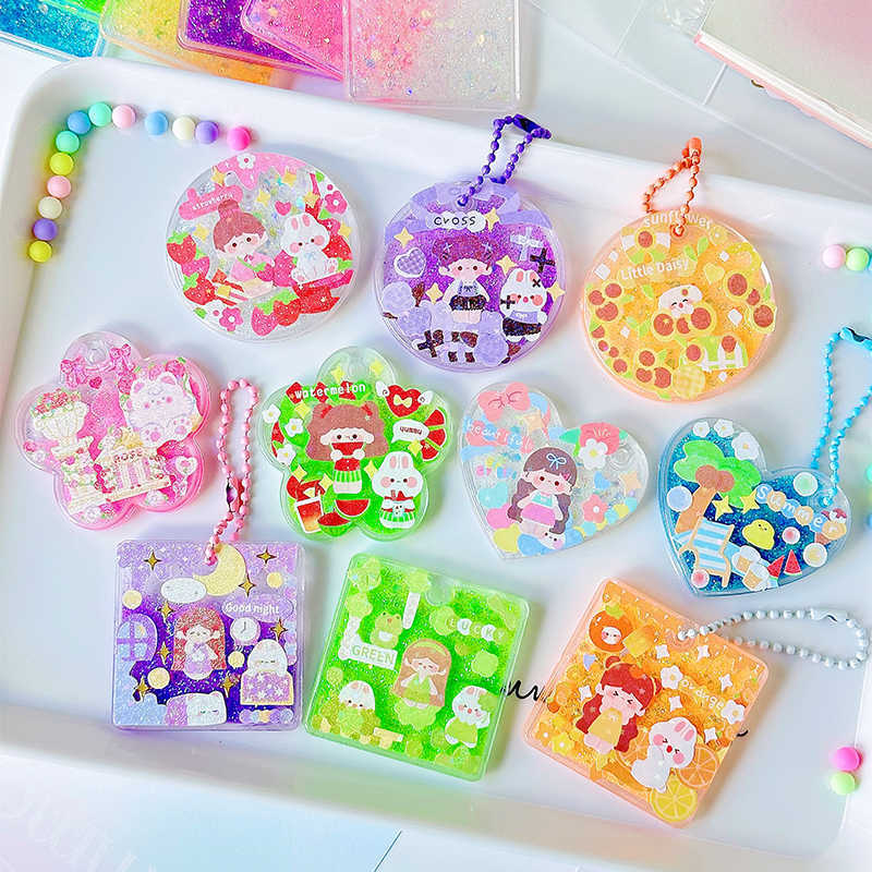 Крем для карт с жидким песком, специальная форма, подвеска с кирпичом и ключница, DIY