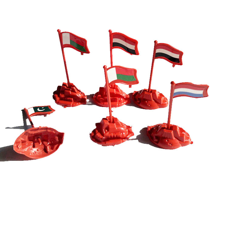 Post-80S Nostalgic Sand Table Static National Flag World War Ii Military Flag Model Scene Plastic Toy Manufacturer Wholesale