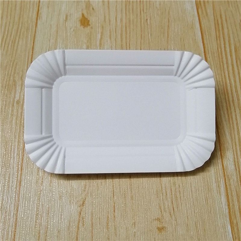 Одноразовая бумажная тарелка, толстая подставка для торта, бумажная тарелка с кружевом, прямоугольная подставка для барбекю, фруктов, западная тарелка, утолщенная тарелка