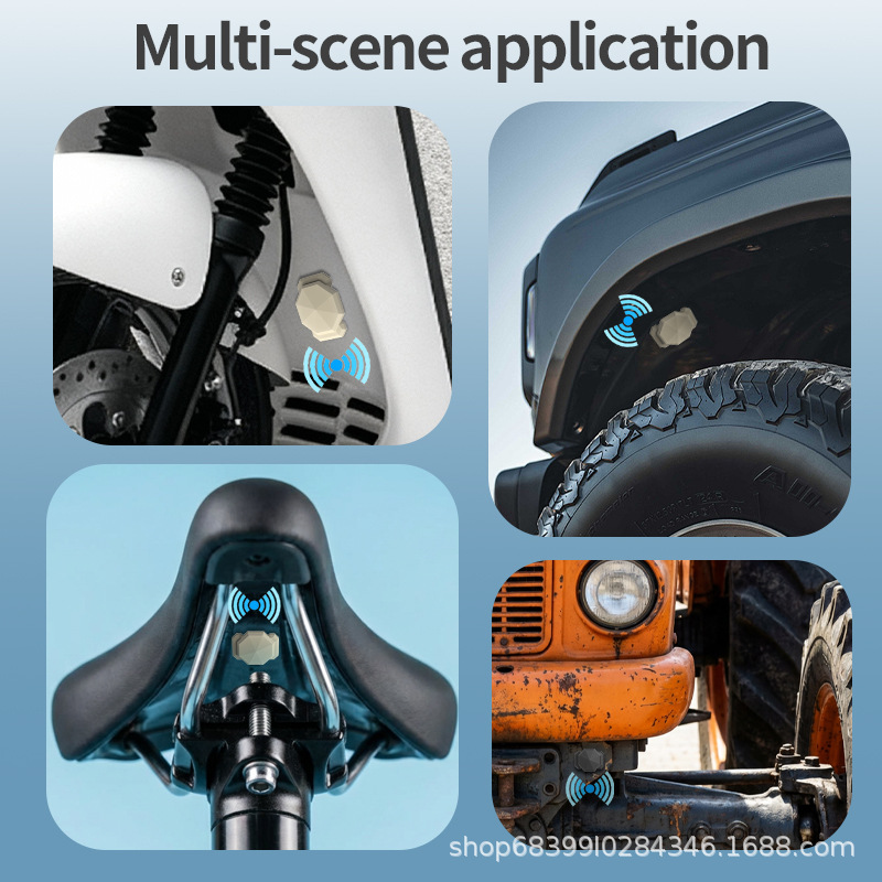 Electric Vehicle Suitable for Apple Airtag Protective Cover Locator Shell Anti-Lost Device Magnetic Tracker Cross-Border Customization