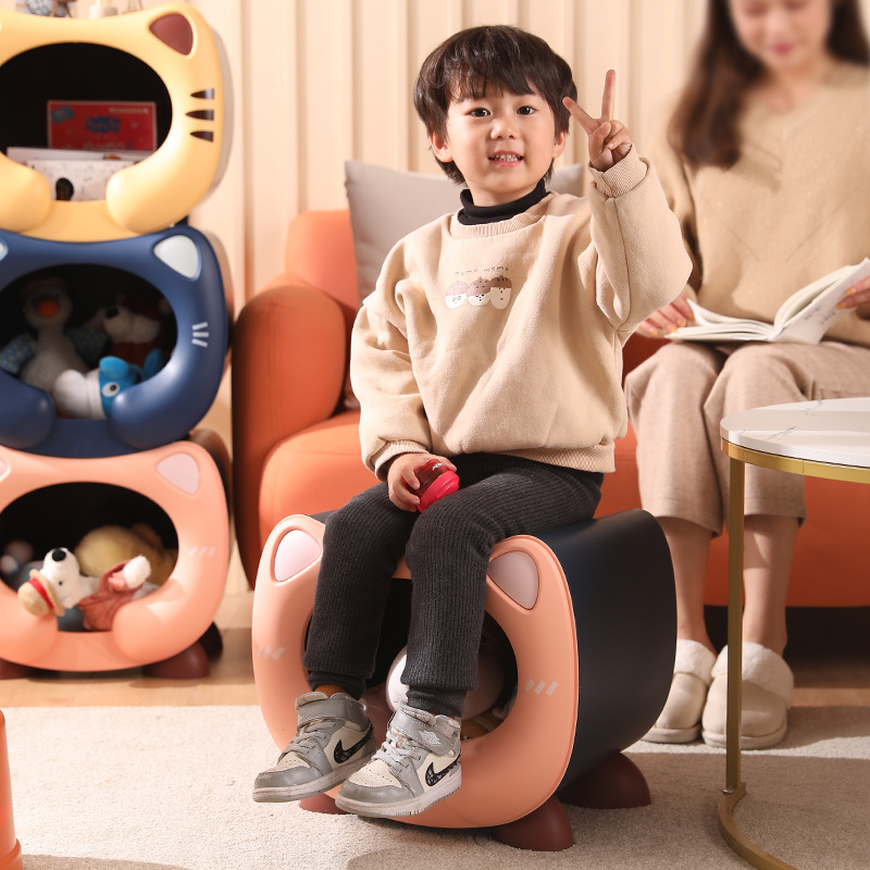 Children's Toy Storage Rack Baby Storage Box Multi-Layer Large Capacity Home Kindergarten Storage Cabinet Bookshelf