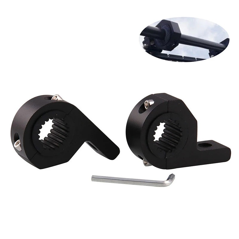 WJ motorcycle off-road vehicle modification parts anti-collision bar guardrail fog lamp spotlight fixing clip bracket 20-30mm