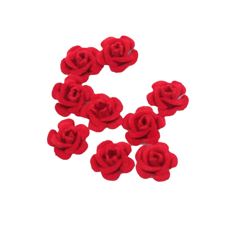 Flocking bow retro roses diy handmade hairpin hair accessories earrings jewelry accessories material