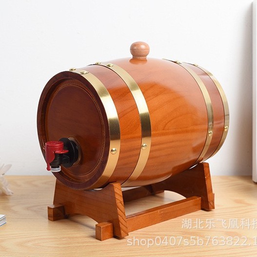 Wooden Wine Barrel White Wine Wine Wine Barrel Pine Wine Barrel Household Decorative Beer Barrel Storage Barrel