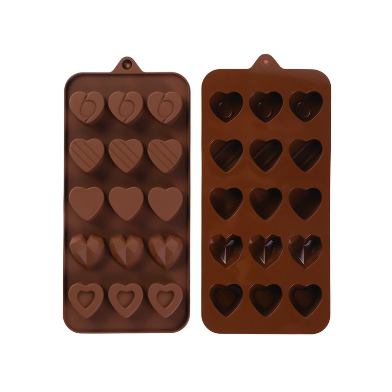 Cross-Border Multi-Style Cartoon Silicone Chocolate Mold Numbers and Letters DIY Baking Mold Fudge Ice Cube Mold