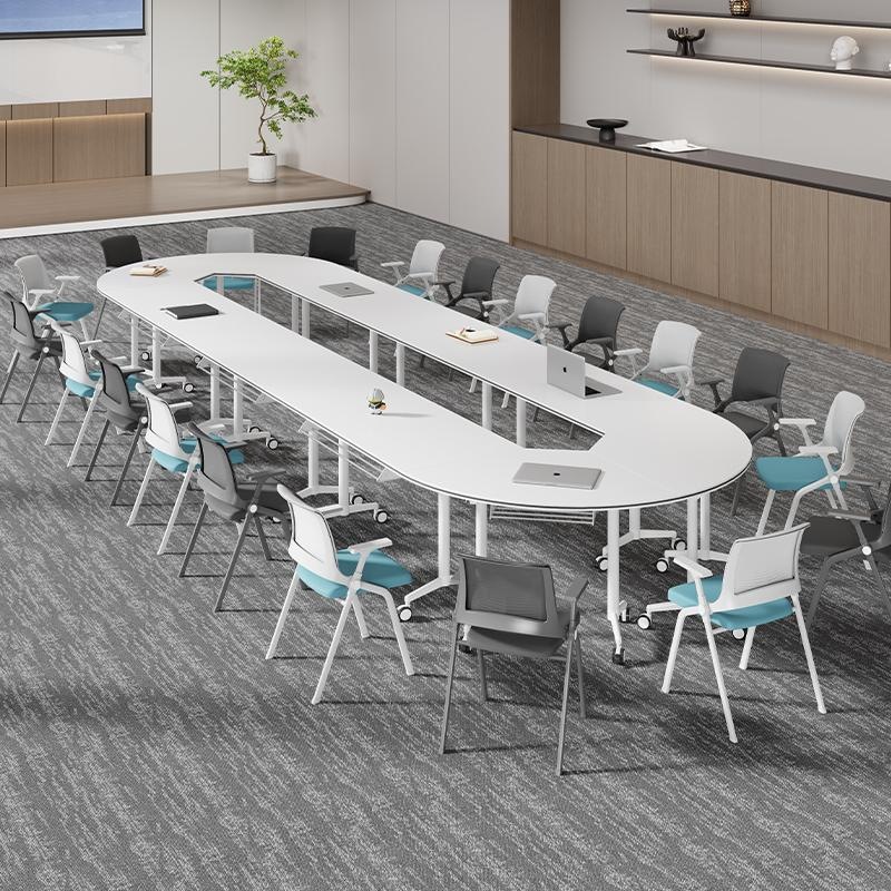 Folding Conference Table, Removable Training Table, Modern Educational Institution Single Study Desk, Simple Long Table