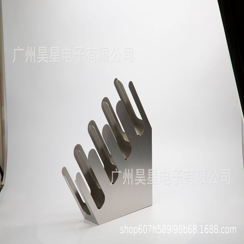 Disposable Cup Storage Rack Coffee Shop Bar Stainless Steel Cup Taker Oblique Four-Compartment Integrated Cup Holder Without Drilling