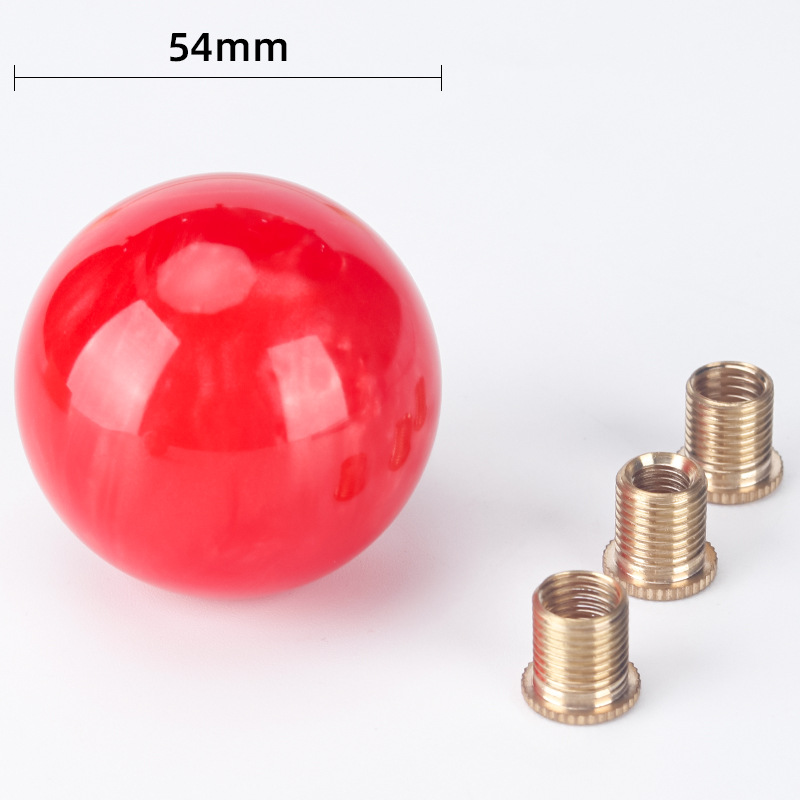 54mm Multi-Colorful Marble Handle Ball Car Modified Gear Head Decorative Shift All-Copper Nut Ball Wholesale