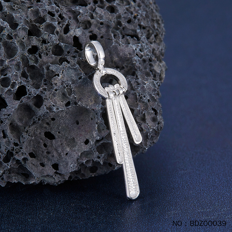 Platinum Long and Short Personalized One-line Ring Pendant (excluding Chain) Platinum Pt950 Water Shell Platinum