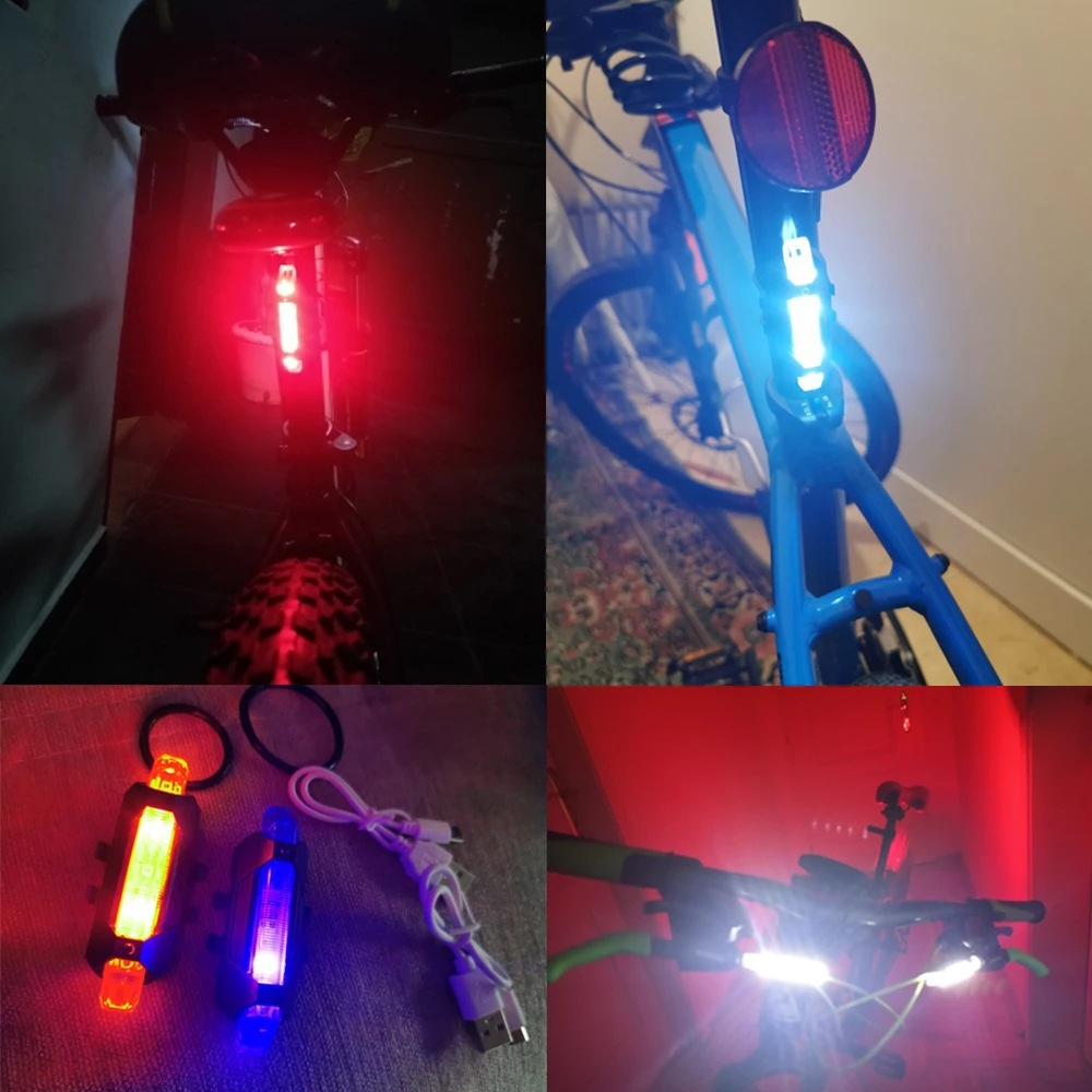 Bicycle tail light USB charging wholesale warning night bike equipment mountain bike accessories highlight 918 tail light