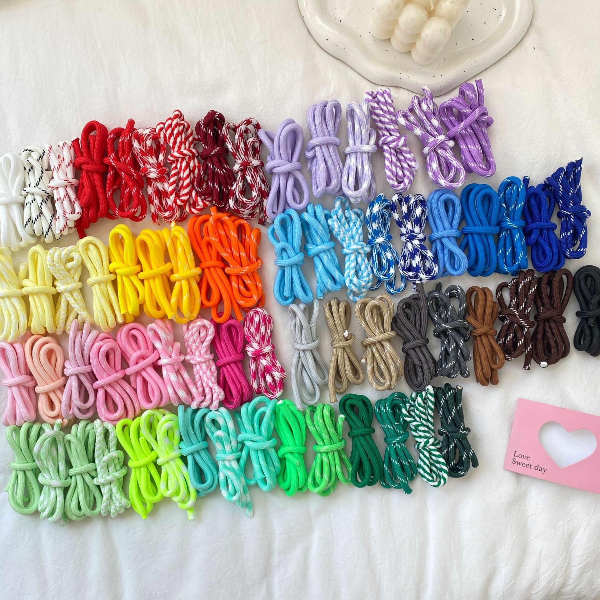 5mm Mobile Phone Rope Colorful Dopamine DIY Handmade Miumiu Same Style Bag Pendant Hat Rope Trouser Waist Shoelace Rope