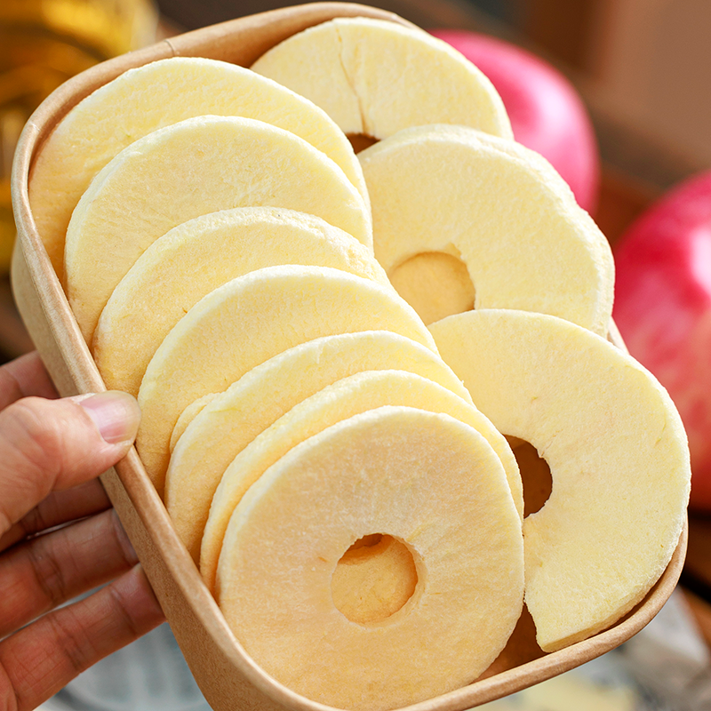 Freeze-Dried Apple Crisps 100g Dehydrated Fruits and Vegetables Office Snacks Small Package Apple Crisps