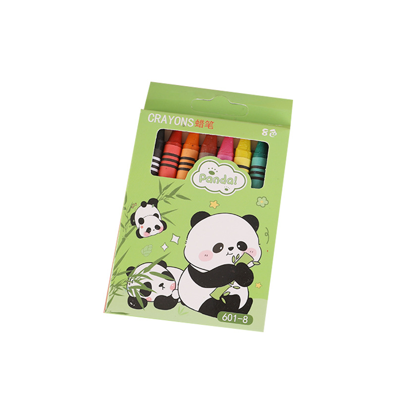 Cartoon Panda Multicolor Small Crayon Panda Wenchuang Small Gifts Student Children's Painting Stationery Washable Oil Painting Stick