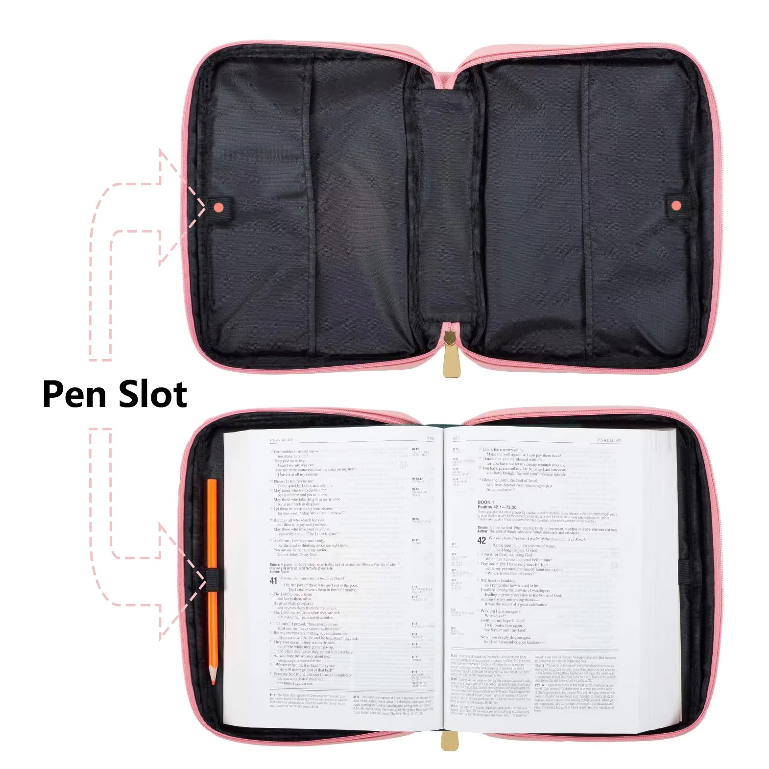 Book Bag Sublimation Cover Carrying Book Case Women's Bag Protective with Handle and Front Pocket Canvas