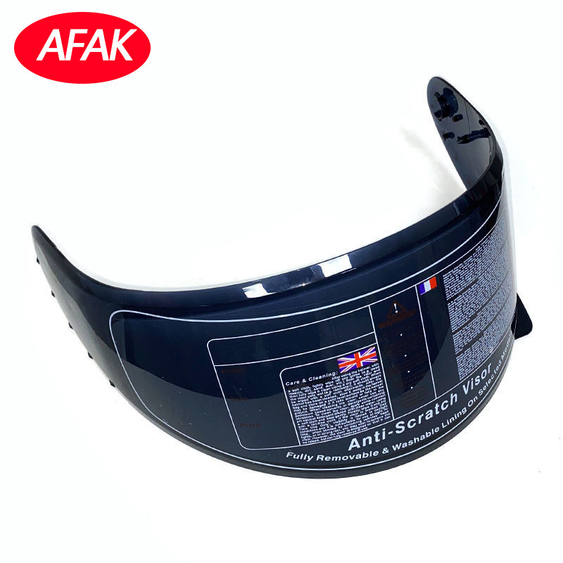 Motorcycle Helmet Full-Face Helmet Lens Transparent Black Color Hd Lens Accessories Excluding Helmet Manufacturer Wholesale