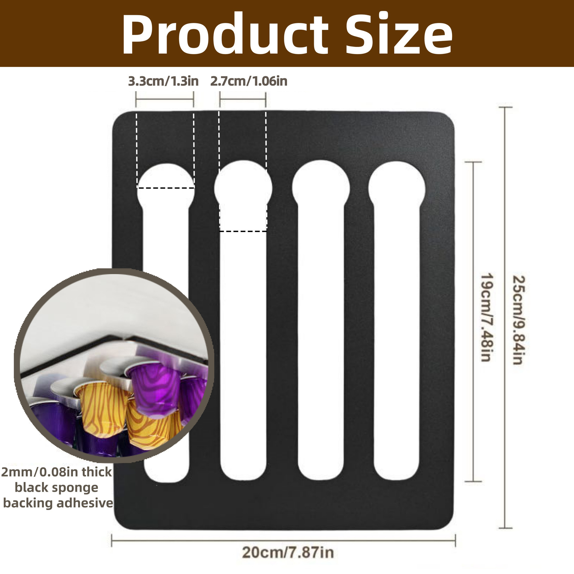 Coffee Capsule Holder Coffee Storage Display Rack Wall Mounted Punch-Free Creative Cabinet Capsule Hanger Coffee Supplies