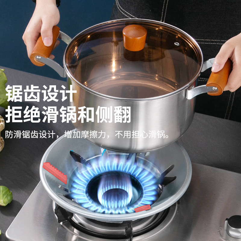 Universal Thickened Windproof Cover for Gas Stove, Windproof and Fire-Gathering, Non-Slip Energy-Saving Cover for Household Natural Gas Stove