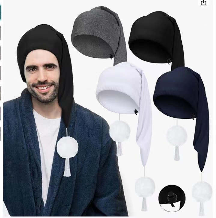 Новая мужская длинная шапка с белым меховым помпоном, регулируемый размер, подходит для родительско-детского использования