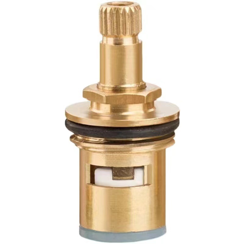 Universal faucet valve core copper 4 points quick opening faucet core triangle valve single Cold hot water ceramic accessories