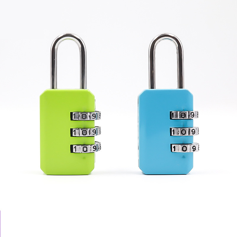 Zinc Alloy Cartoon Padlock School Bag Luggage Gym Wardrobe Door Password Lock 3-digit Luggage Password Padlock