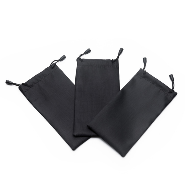 Glasses bag black glasses bag sunglasses bag double rope drawstring portable storage bag in stock discount wholesale