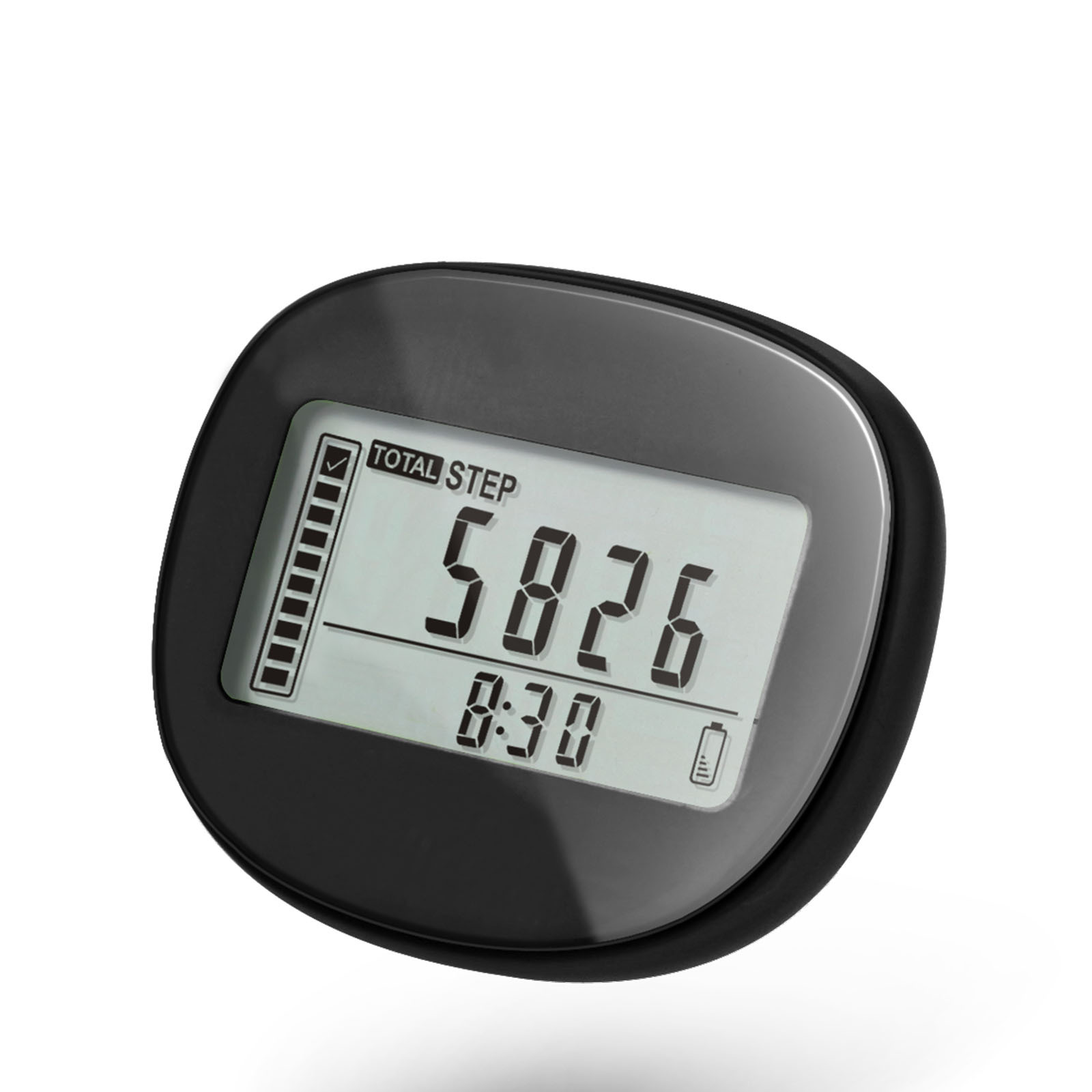 3D Sensing Memory Pedometer 360 Degree Sensor Silicone Waist Clip Running Walking Manufacturer Private Model Pedometer