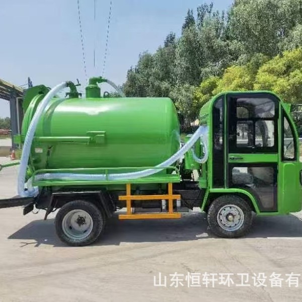 New Energy Electric Feces Suction, Self-Priming and Self-Discharging, Pure Electric Energy Driven Four-Wheel Sewage Suction Truck for Breeding and Feces Removal