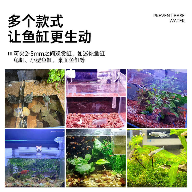 Fish Tank Small Clip Lamp Mini Ledusb Plug Lighting High Brightness Aquarium Water Plant Lamp Supplementary Light Translucent Clip Lamp Us Standard