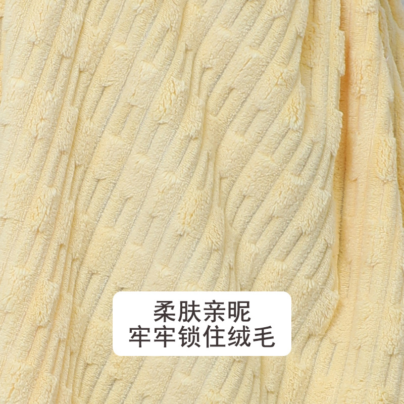 Coral Fleece Bath Skirt Plus Size New Bamboo Fleece Bathrobe Thickened Non-Slip Strapless Bath Skirt Soft Absorbent Pocket Bathrobe