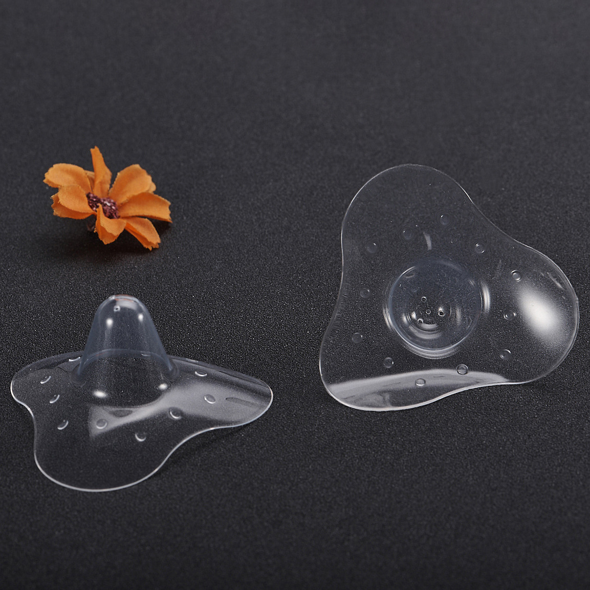 Factory direct full silicone nipple protective cover semicircle triangle breast care patch breast care pad maternal and infant products