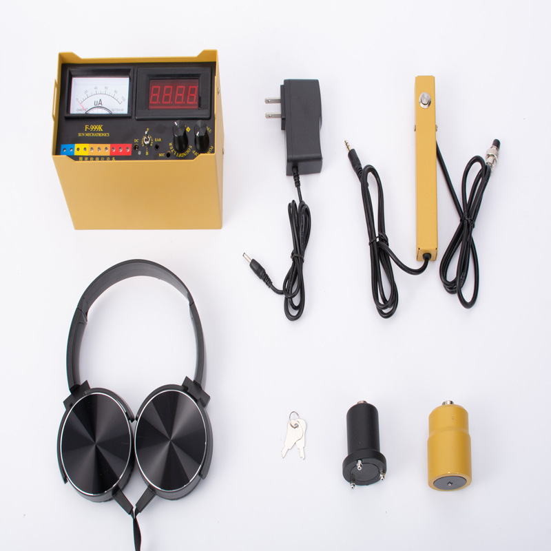 Factory direct F999K leak detector adjustable sound leak detector multi-frequency LCD display rhubarb leak detector in stock