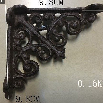 Кованый цветочный каркас прямого угла YH04581, чугунный каркас прямого угла