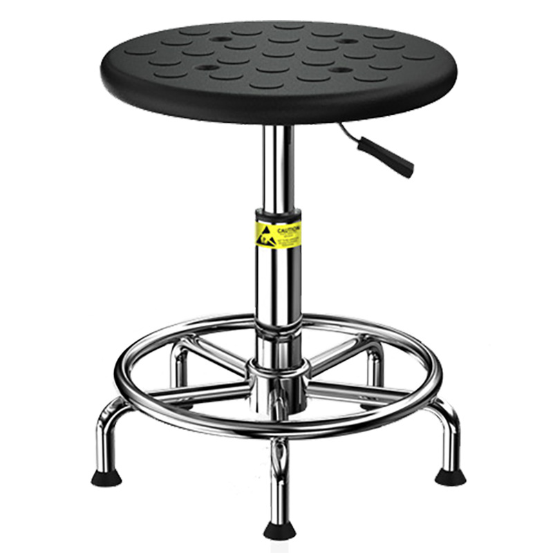 Anti-static stool PU foam round stool liftable assembly line stool chair office front desk rotating stool laboratory stool