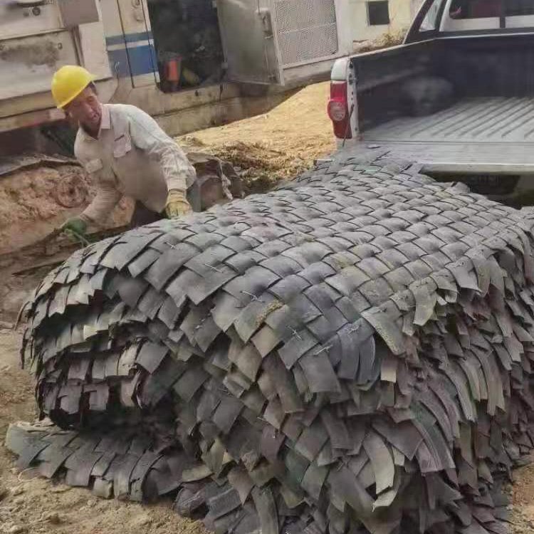 Mining Rock Protection Net for Blasting, Tunnel Blasting Anti-Fly Rock Safety Net 1.8* 1.8m Steel Wire Tire Blasting Net