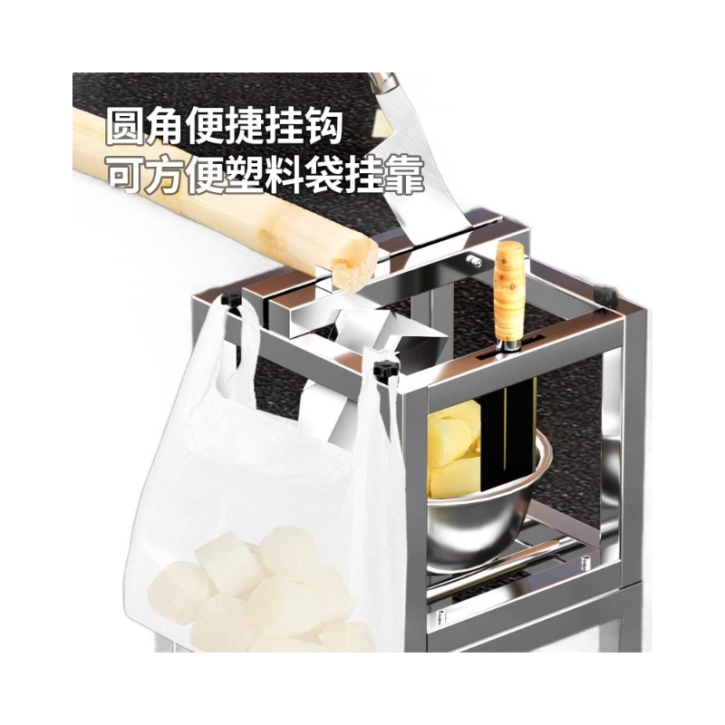 Маленькая гильотина, машина для резки сахарного тростника, сегментная машина из нержавеющей стали, держатель ножа, резательный нож