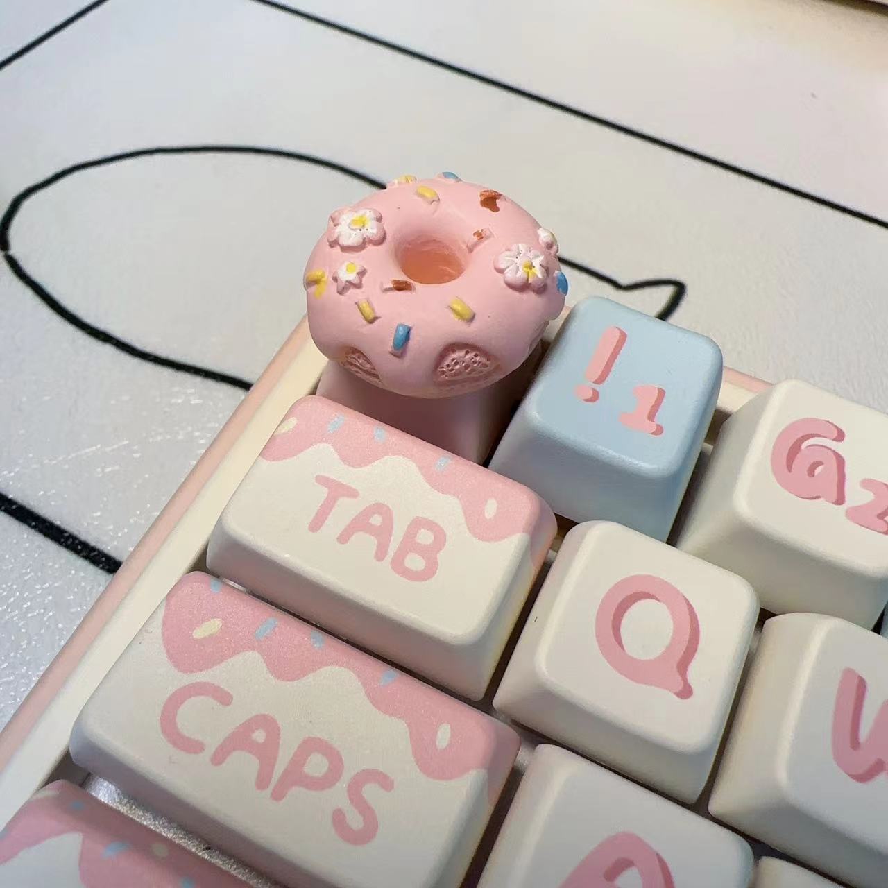 Personalized Keycap Xda Height Pbt Bow Special Key Small Red Book Hot-Selling Style Cartoon Single Keyboard Cap