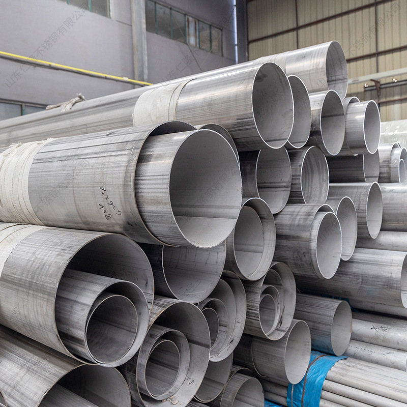 304 Stainless Steel Welded Pipe Manufacturer Stainless Steel Welded Pipe 316L Industrial Large Diameter Pipe Internal and External Polishing in Stock
