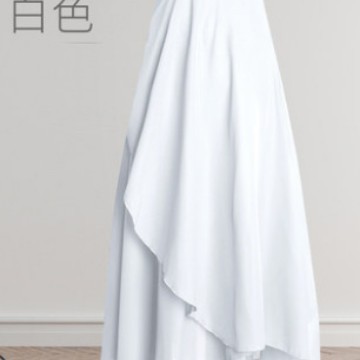 Adult Ballet Dress One-piece Lace-up Half-length Chiffon Apron Dancing Clothes Training Dress Long Dress Portrait Dress for Women