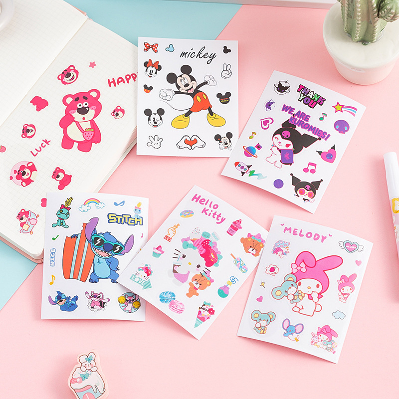 Симпатичные стикеры Kapibala с клубникой и медведем оптом