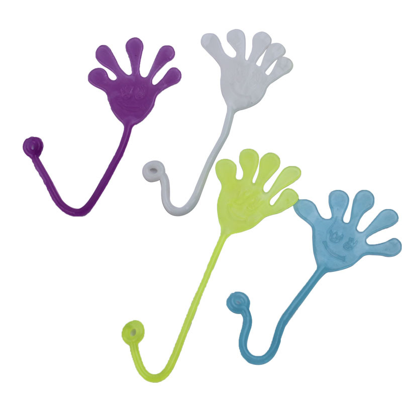 Elastic Stretch Sticky Palm Stall Trick Toys Night Market Nostalgia Children's Small Toys Batch Decompression Toys Luminous