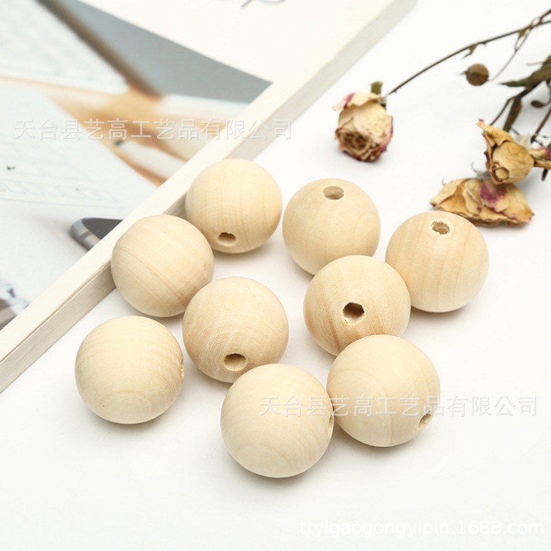 Lotus Wood Beads, Solid Wood, Wood Beads, Wooden Round Ball Bracelets, Necklaces and Accessories, Handmade DIY Toy Accessories