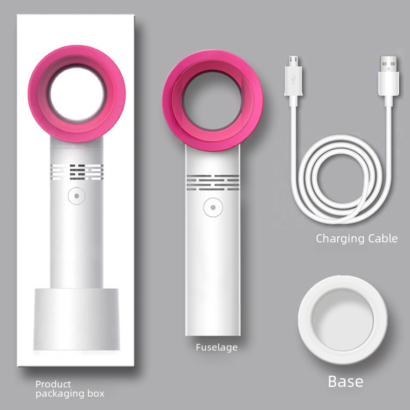 Manufacturer Wholesale Eyelash Blowing Zero9 Bladeless Fan Handheld Small Creative Mini Handheld Portable USB Charging