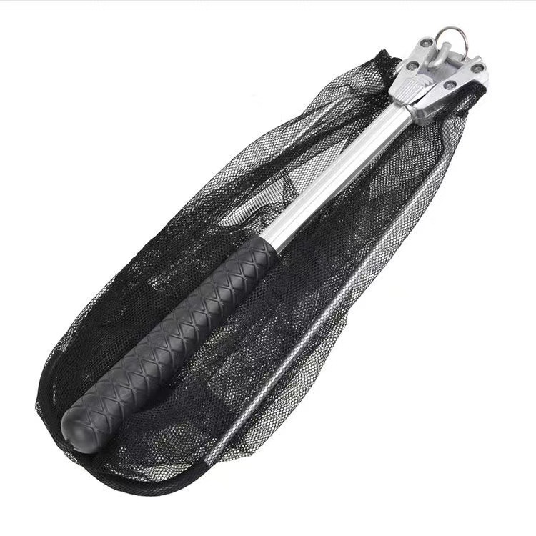 Aluminum alloy triangular folding short section hand-made net single section fly fishing fly fishing net stream road sub-small net